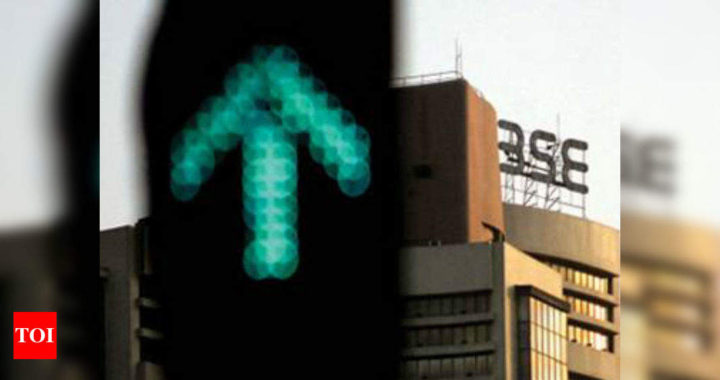 Sensex zooms 403 points to hit record closing high; Nifty settles above 13,650 - Times of India