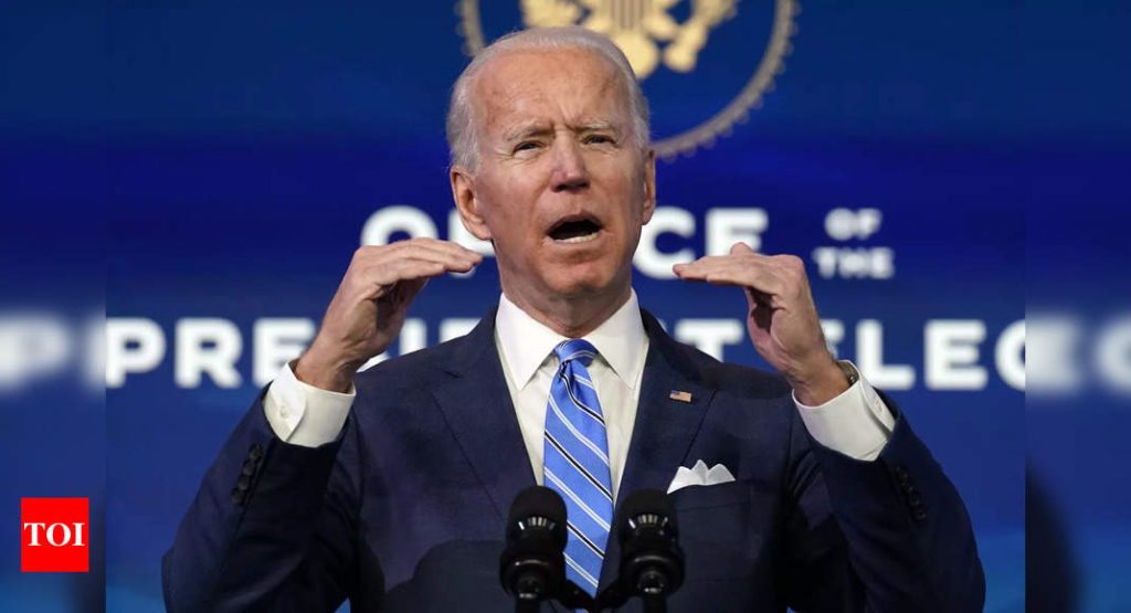 Biden unveils plan to pump $1.9 trillion into pandemic-hit economy - Times of India