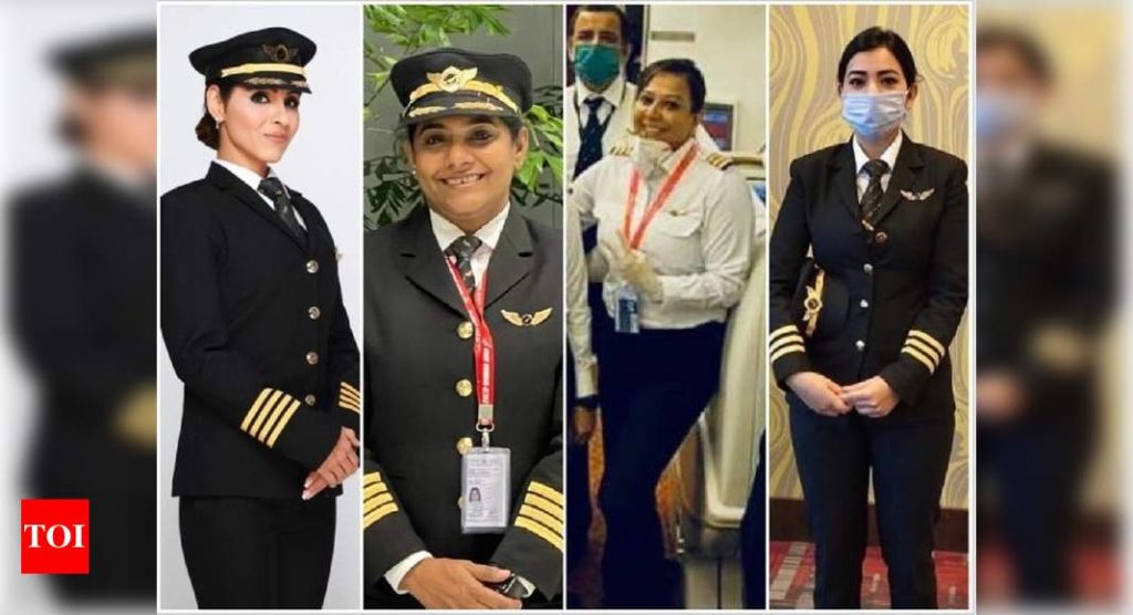 Flown by 4 women pilots, Air India's San Francisco-Bengaluru polar route flight takes off - Times of India