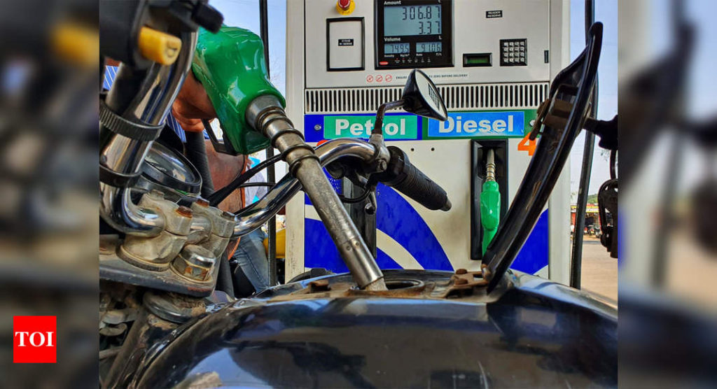 Fuel prices make new record as crude edges up again - Times of India