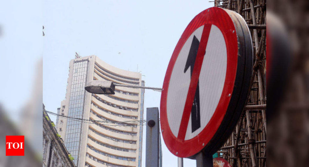 Sensex falls 167 points to close at 49,625; Nifty ends below 14,600 - Times of India