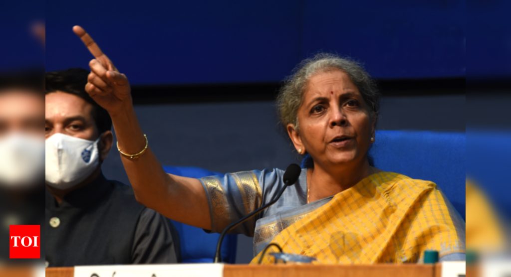 Government pursuing reforms to make India one of world's top economies: Nirmala Sitharaman - Times of India