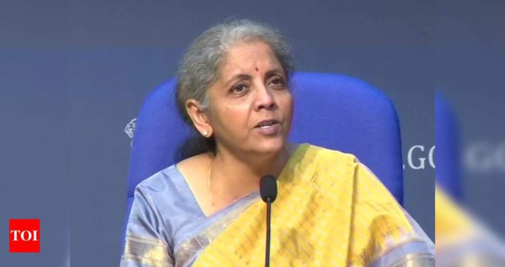 Nirmala Sitharaman:  Stock markets received FY22 budget with positivity | India Business News - Times of India