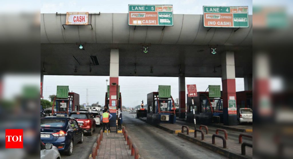 No FASTag? Pay twice the toll charge from February 16 - Times of India