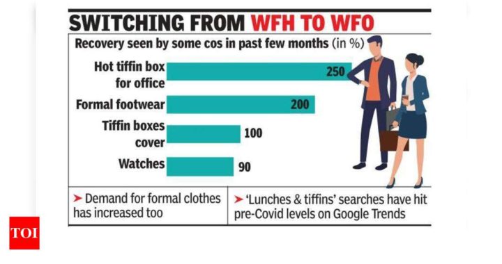 Office time: All dressed up, with lunch packed - Times of India