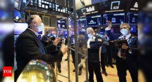 S&P 500, Nasdaq end at records, extending rally - Times of India