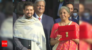 Union Budget 2021: From bahi-khata to tablet, FM Sitharaman goes digital this year | India News - Times of India
