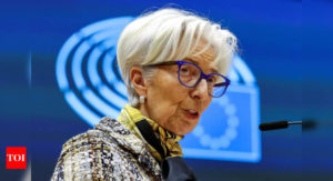 ECB signals faster money-printing to keep lid on yields - Times of India
