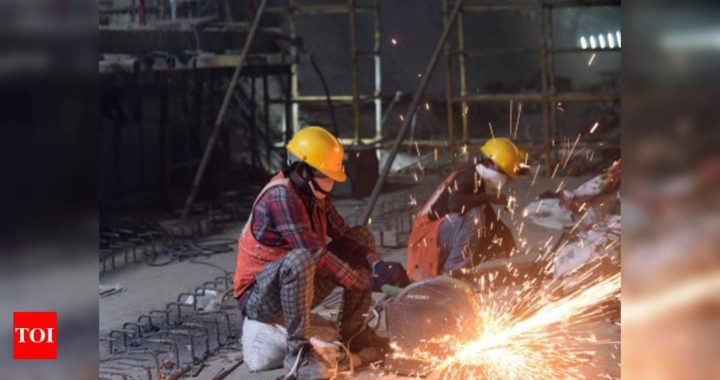 Eight core sector industries' output falls 4.6% in February - Times of India