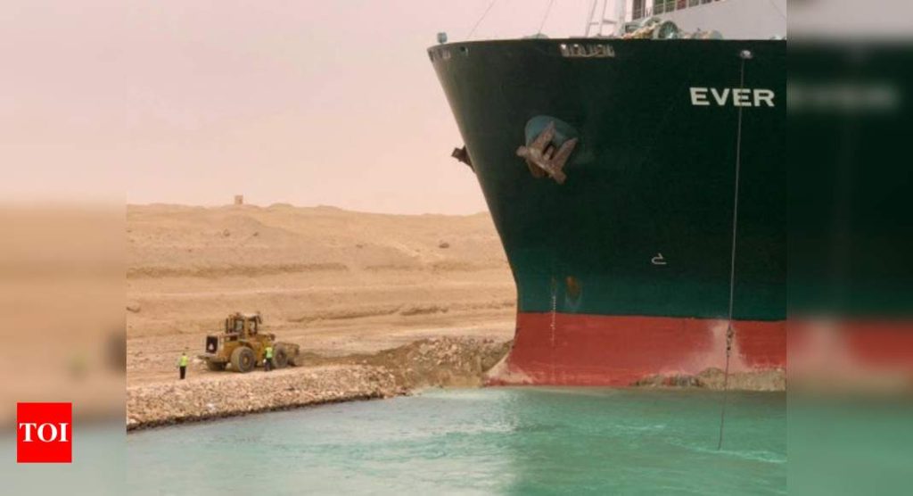 Government chalks out four-point plan to deal with blockage of Suez Canal - Times of India