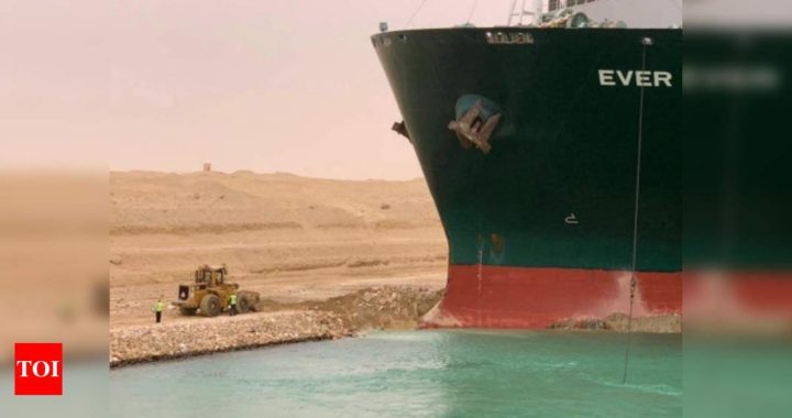 Government chalks out four-point plan to deal with blockage of Suez Canal - Times of India