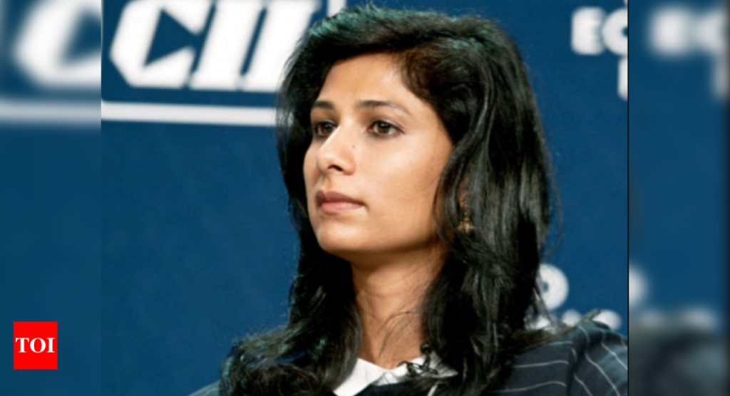 India’s growth positive for world economy: IMF’s Gita Gopinath - Times of India