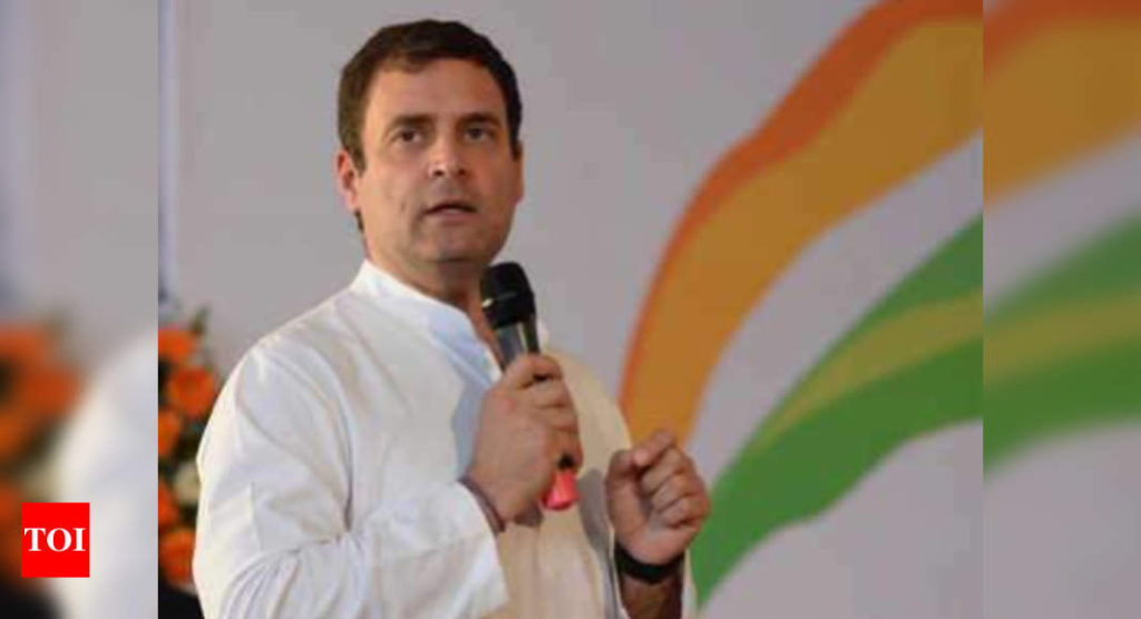 Rahul Gandhi:  Government privatising profit & nationalising loss, says Rahul Gandhi; supports bank strike - Times of India