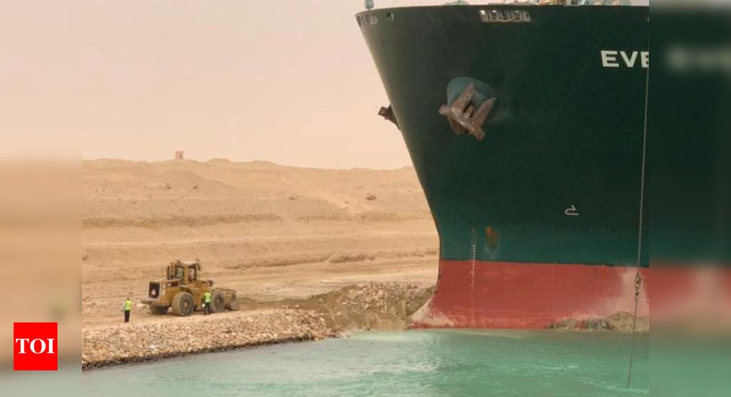Stranded Suez ship's owner, insurers face millions in claims - Times of India