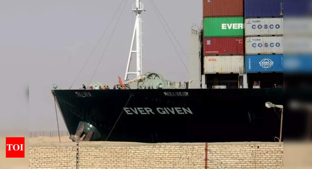 Early agreement reached in dispute over Suez Canal ship - Times of India