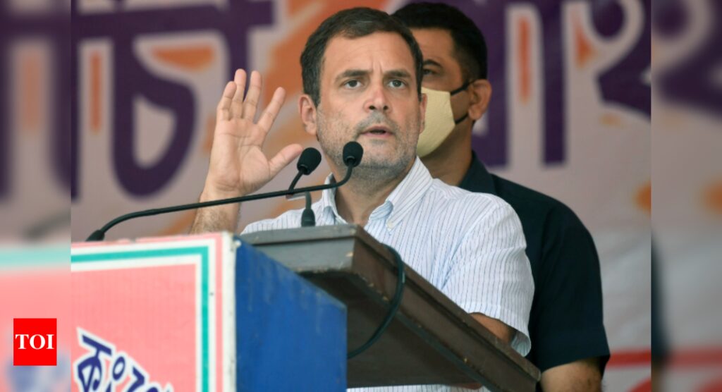 It's not a package, but another sham: Rahul Gandhi slams government's stimulus measures - Times of India