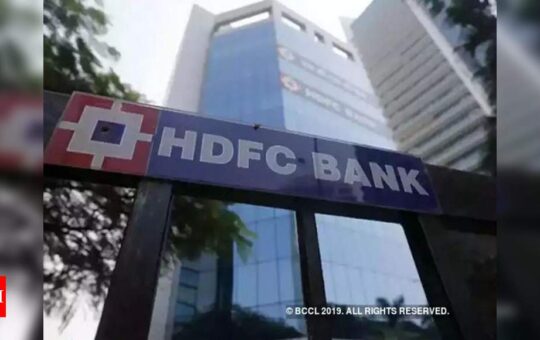 RBI ban on new credit cards sale hit market share; will come back with a bang once embargo lifted: HDFC Bank - Times of India