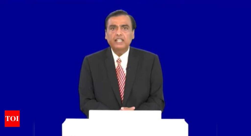 RIL AGM: JioPhone Next, Aramco deal, new energy business: Highlights of Reliance Industries AGM | India Business News - Times of India