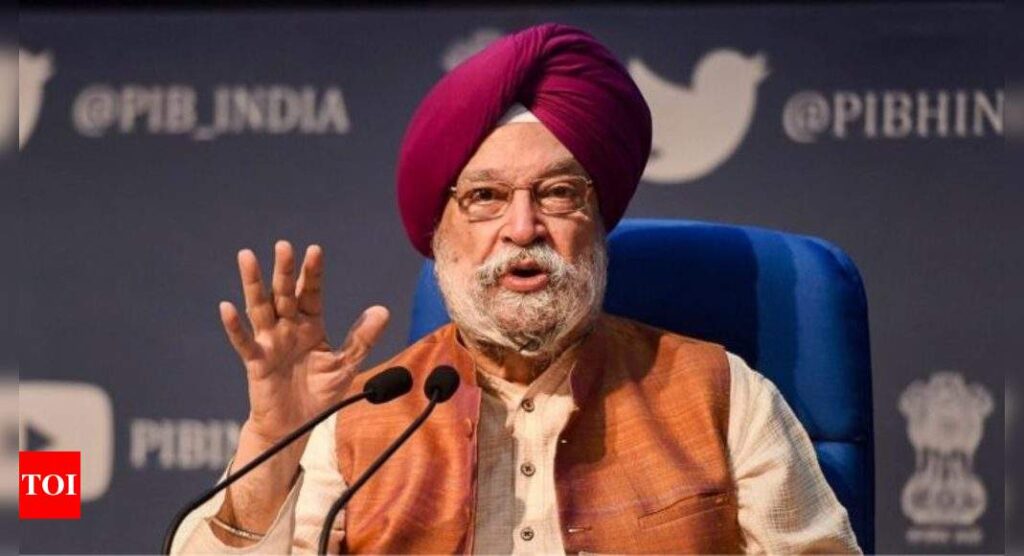 Big part of Rs 3.4 lakh crore petroleum cess used for free vaccine, poor: Hardeep Puri - Times of India