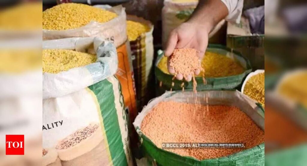 Government imposes stock limits on pulses till October to check price rise - Times of India