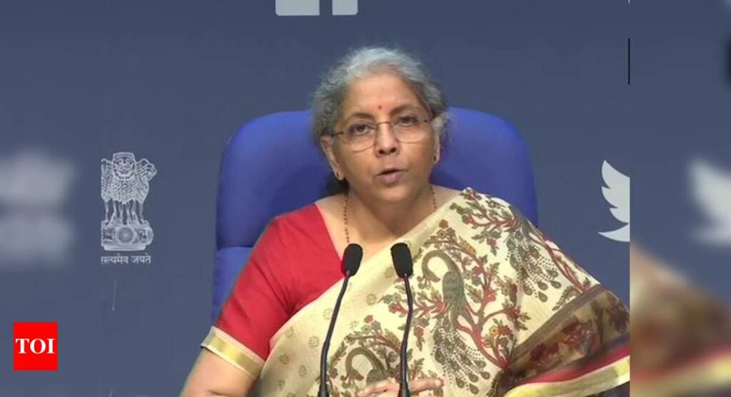 Honest taxpayers deserve to be recognised for paying due share of taxes: Nirmala Sitharaman - Times of India