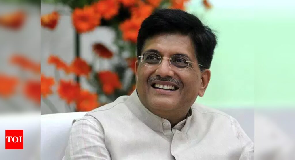 India formulating standards for services sector for high quality: Piyush Goyal - Times of India