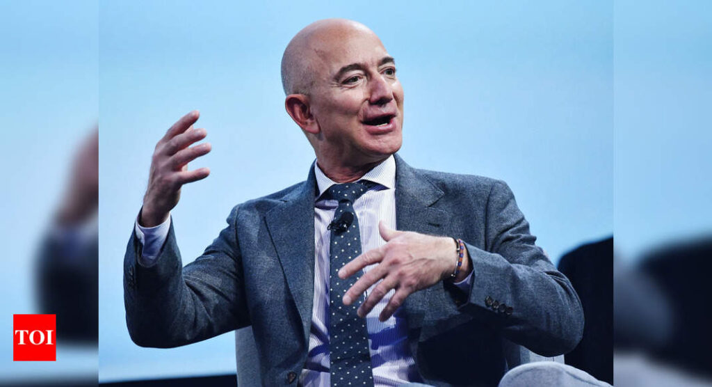 Jeff Bezos hits wealth record of $211 billion on Pentagon move - Times of India