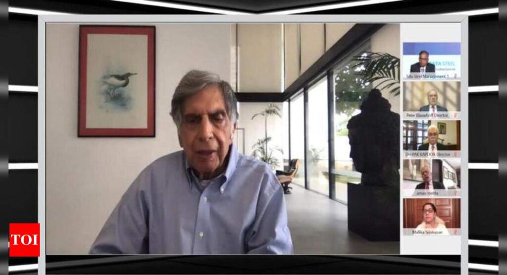 Ratan Tata makes AGM cameo, lauds Tata Steel management - Times of India