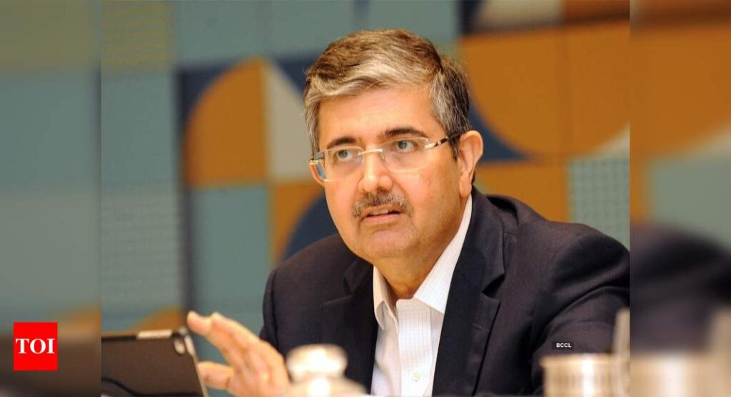 Time to byte the reform bullet again, says Uday Kotak - Times of India