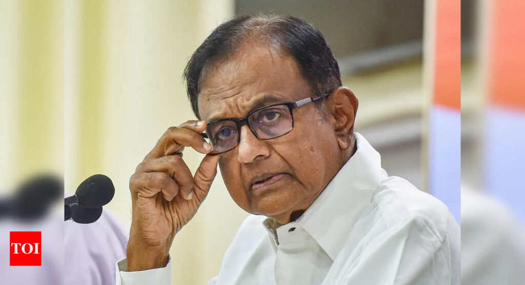 Chidambaram takes dig at govt over fuel prices - Times of India