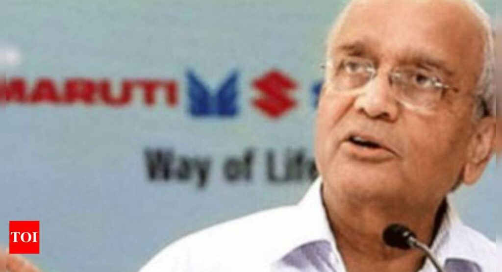 High GST, acquisition cost slowing down car demand, says Maruti chairman - Times of India