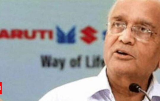 High GST, acquisition cost slowing down car demand, says Maruti chairman - Times of India