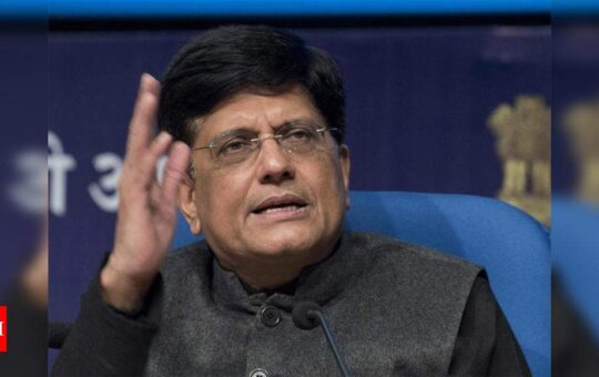 India Inc must invest in startups to help retain local talent, ideas: Commerce and industry minister Piyush Goyal - Times of India