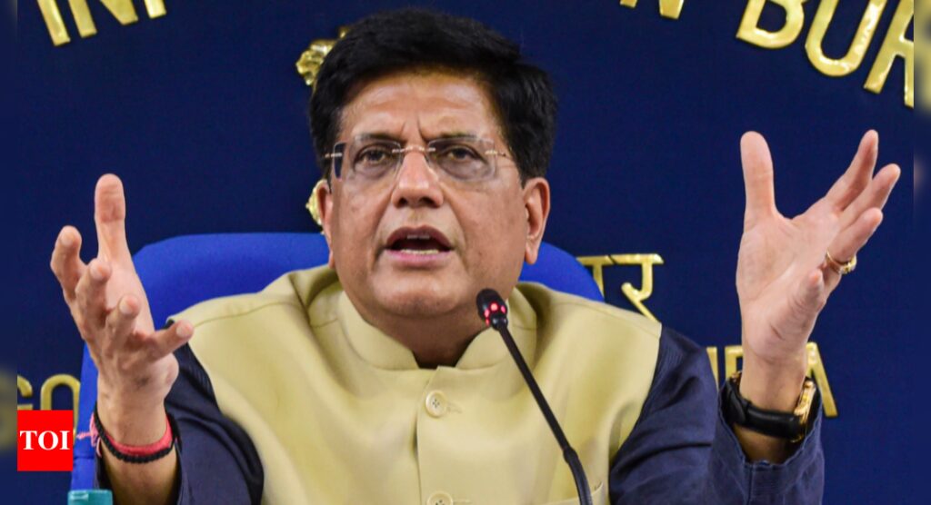 Piyush Goyal faces heat for criticism of businesses including Tata Group - Times of India