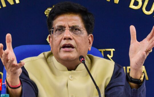 Piyush Goyal faces heat for criticism of businesses including Tata Group - Times of India
