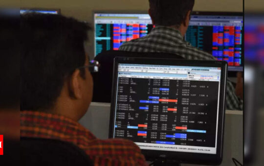 Sensex falls nearly 500 points in opening trade amid weak global cues; Nifty below 16,450 - Times of India