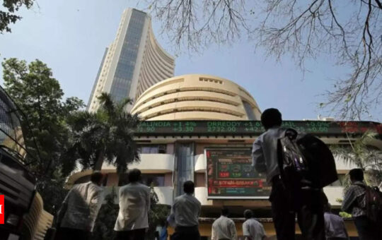 Sensex rises 403 points to hit record closing high; Nifty ends above 16,600 - Times of India