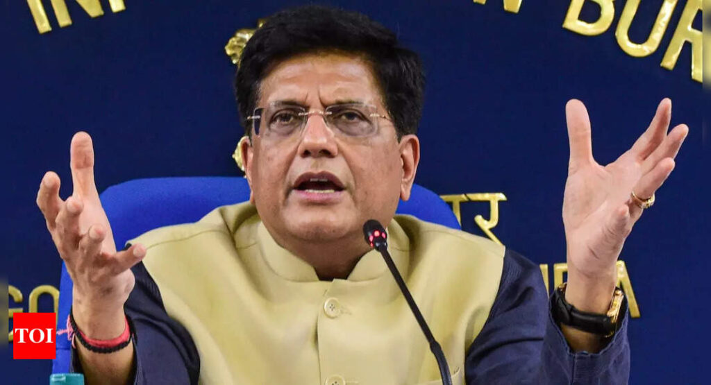 We are fast progressing in FTA discussions with nations like UK, UAE: Piyush Goyal - Times of India