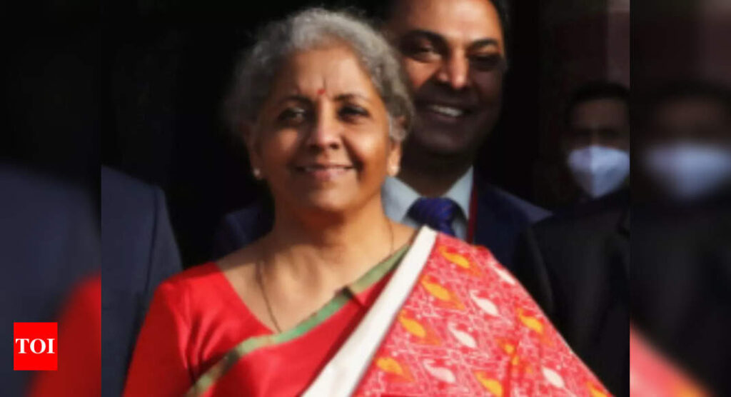 Digitisation of banking services aid collection of auto-populating data, helps better credit assessment: Finance minister Sitharaman - Times of India