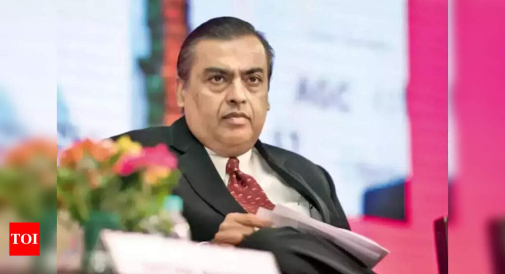 Mukesh Ambani promises a 'Jio' for energy transition - Times of India