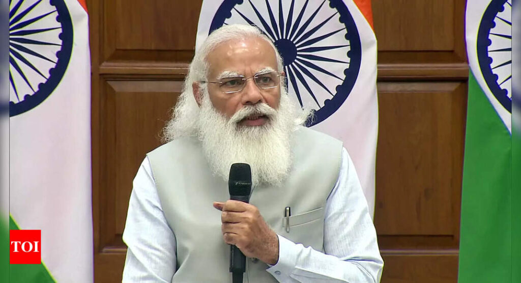 PM Modi to interact with global CEOs to highlight opportunities in India - Times of India