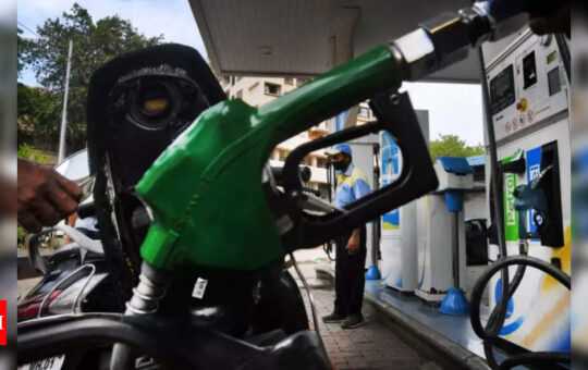 Petrol, diesel prices hiked; more to come as crude nears $80/barrel - Times of India