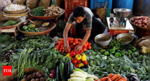 Retail inflation eases to 5.3% in August compared to 5.59% in July - Times of India