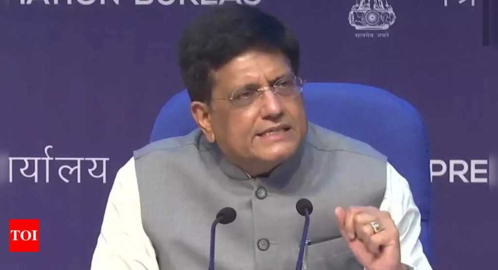 Trade deals will up investment, exports: Piyush Goyal - Times of India