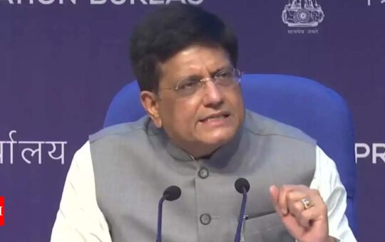Trade deals will up investment, exports: Piyush Goyal - Times of India