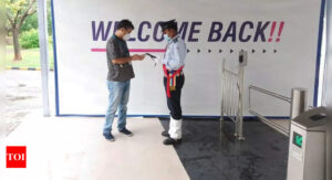 'Welcome back' signages greet Wipro leaders - Times of India