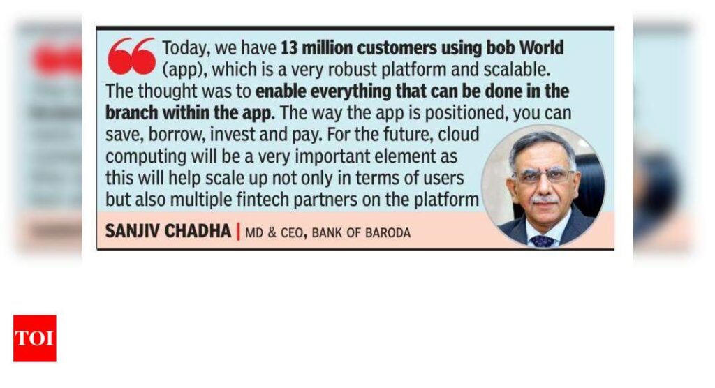 Bank of Baroda bets on super app - Times of India