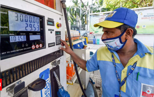 Petrol, diesel at all-time high, oil companies moderate price hikes to cushion consumers - Times of India