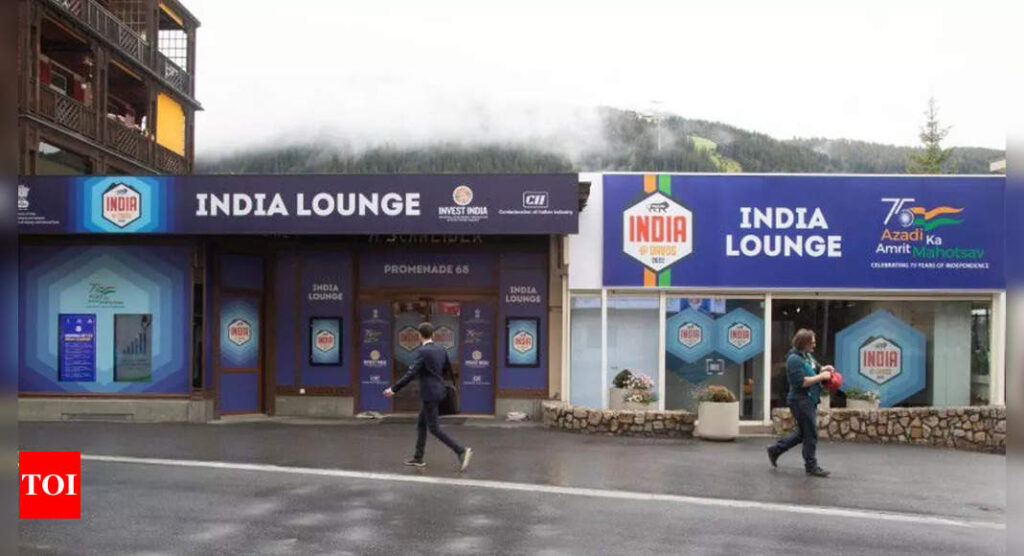 India puts 'new reality' on display with Davos street show - Times of India