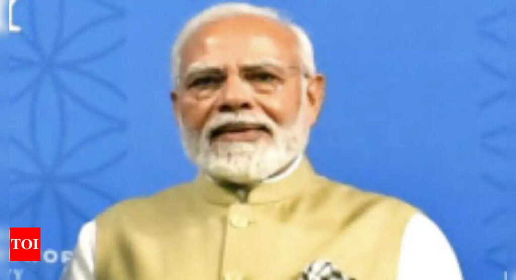 Use India as global manufacturing base: PM Modi - Times of India